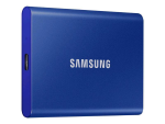 Samsung T7 MU-PC2T0H - SSD - crittografato - 2 TB - esterno (portatile) - USB 3.2 Gen 2 (USB-C connettore) - 256 bit AES - blu indaco